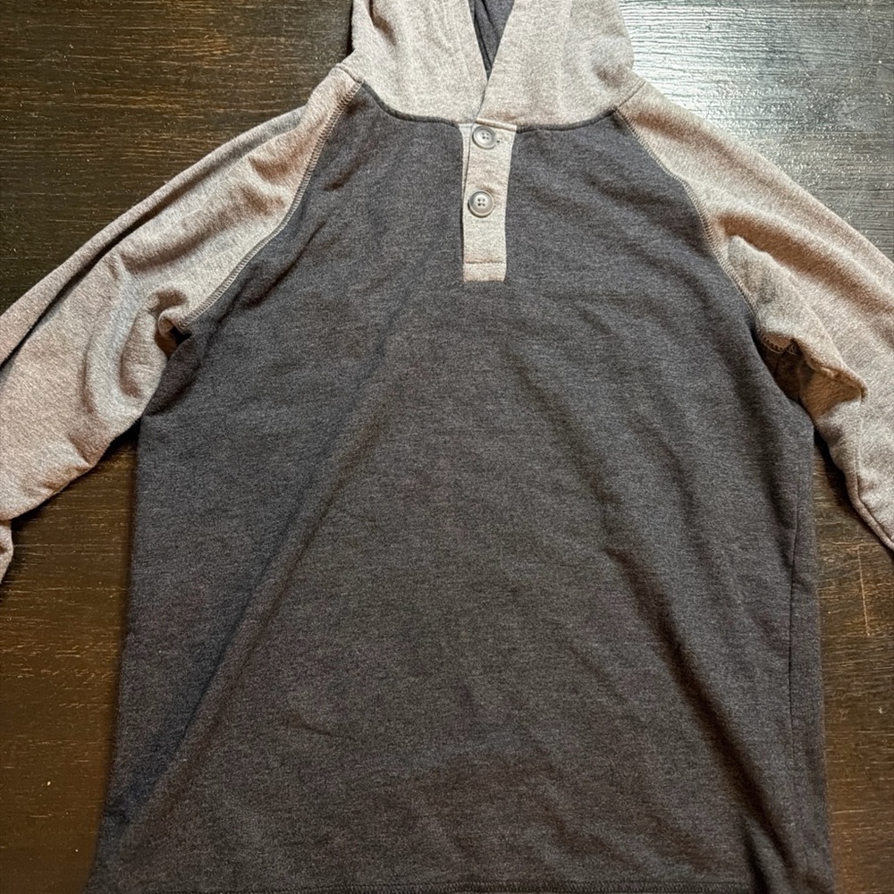 The‎ children’s Place Men's Charcoal and Light Gray Hoodie Sweater